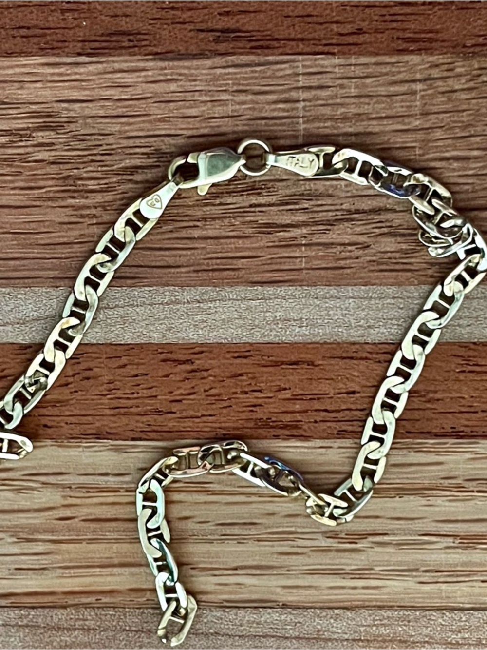Solid Stamped 14KT 6.75”” yellow Gold Bracelet (broken) repairable? 1.84 grams - Picture 8 of 11
